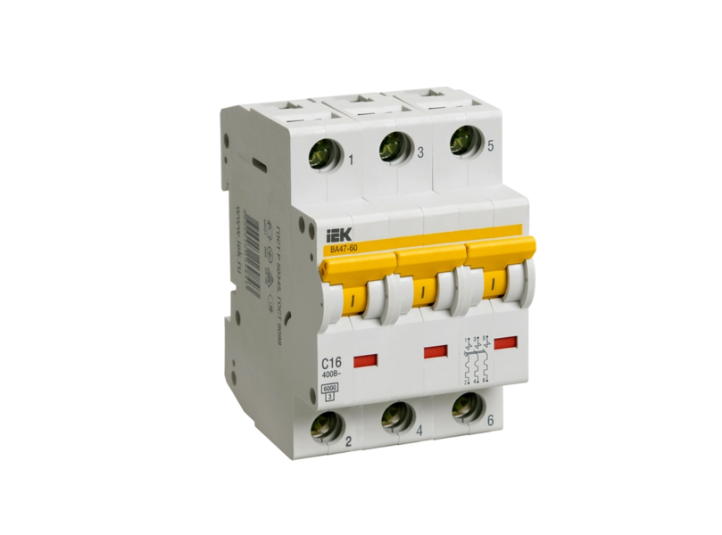 Автоматический выключатель ВА47-60 3P 25А C 6кА IEK Автоматический выключатель ВА47-60 3P 25А C 6кА IEK