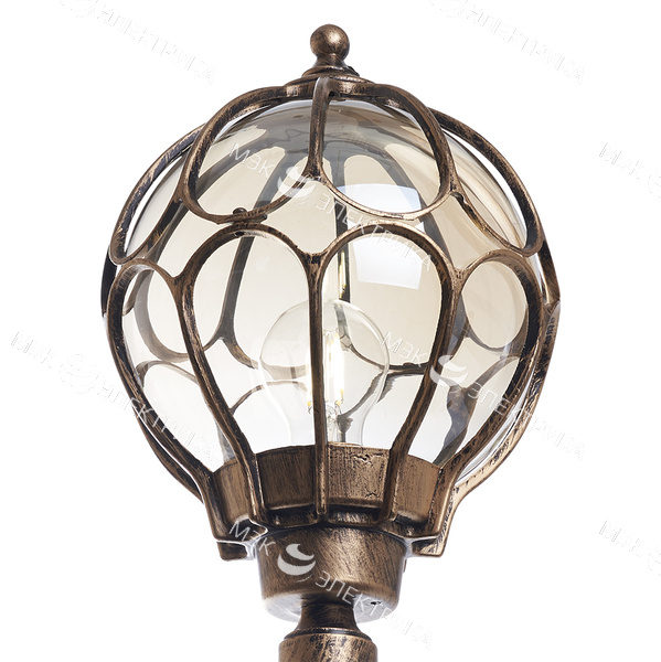 Светильник садово-парковый, 60W 230V E27 черное золото, IP44, PL3807