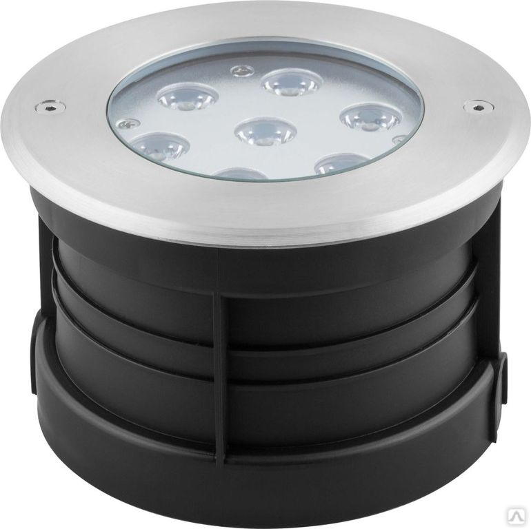 Тротуарный светодиодный светильник ЛЮКС, 7W 6500K AC230V D160*H110мм IP67,SP4314 