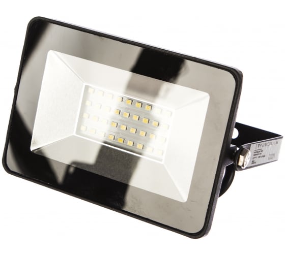 Прожектор светодиодный, 2835SMD, 30W 6400K AC220V/50Hz IP65, черный в компактном корпусе, SFL90-30	