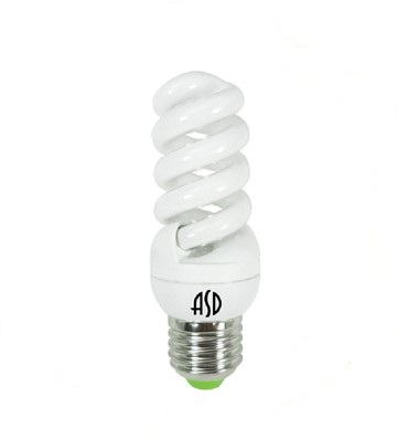 Лампа энергосберегающая E27 12W 2700К 600Лм SPIRAL-econom ASD