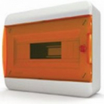 Бокс навесной IP-40 12 модулей прозр/оранжевая BNO 40-12-1