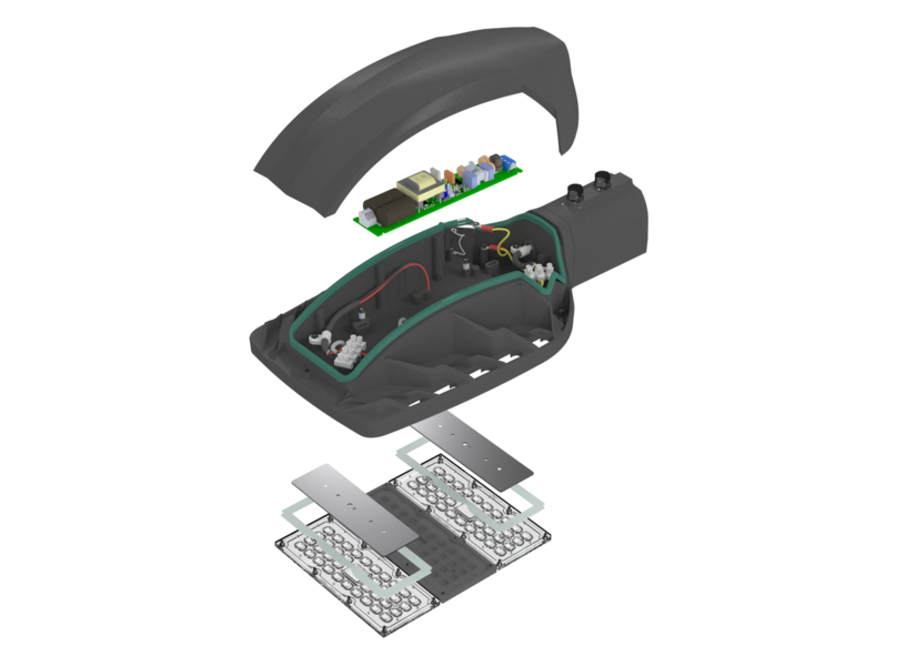 Светильник Street 9M/35/Ш27/4.0K/(L4)/KM/SKX-02/220AC IP66 RAL 7035 поворотное крепление LEDEL S9M00