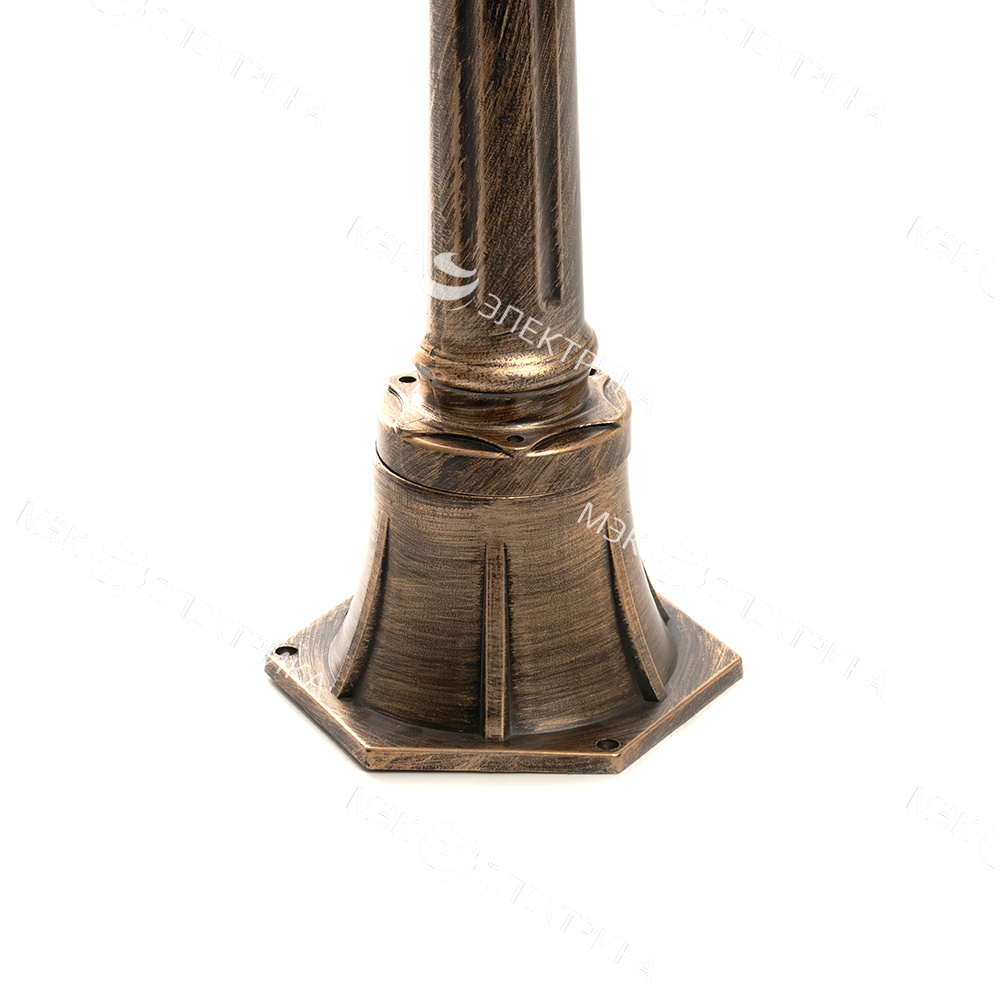 Светильник садово-парковый, 60W 230V E27 черное золото, PL165