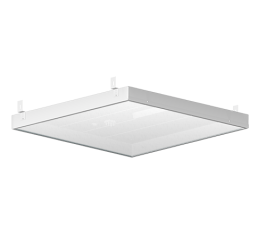 Светодиодный светильник "ВАРТОН" грильято 588*588*50мм 36 ВТ 3000К с планками для подвеса с равномерной засветкой рассеиватель опал в комплекте