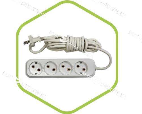 Удлинитель У-4-3 4-х местн 3м. АБС пластик ASD/ПВС 2х0.75