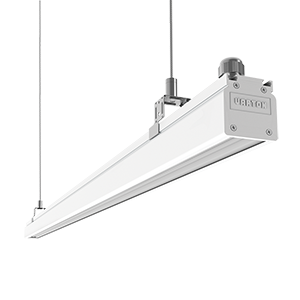 Светодиодный светильник "ВАРТОН" Mercury Mall IP54 1458x54x58 мм опал 52W 4000К белый RAL9003 муар DALI