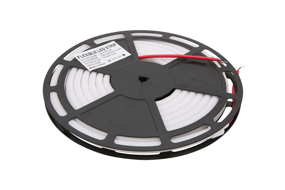 Термостойкая светодиодная лента зеленого свечения Термостойкая светодиодная лента зеленого свечения