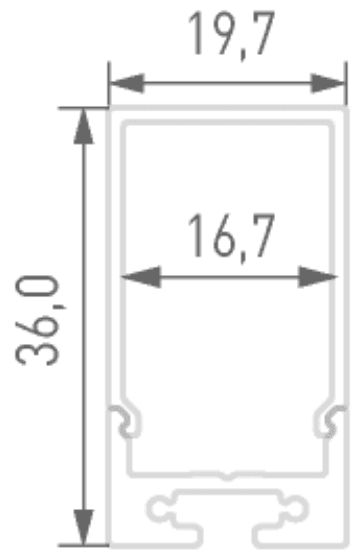 Профиль алюминиевый DesignLed LS.1911P Профиль алюминиевый DesignLed LS.1911P