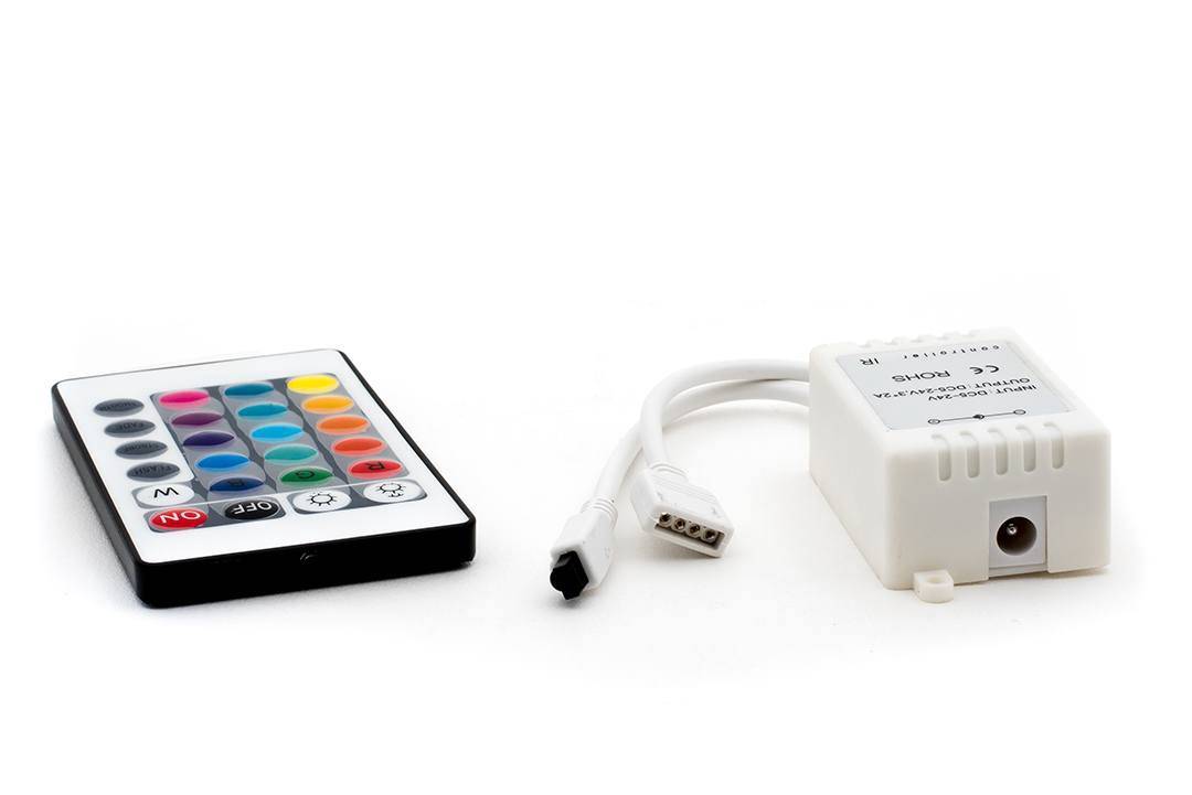 Контроллер для ленты IR-RGB-24-6A Контроллер для ленты IR-RGB-24-6A