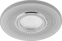 Светильник встраиваемый с белой LED подсветкой Feron CD950 потолочный MR16 G5.3 белый матовый