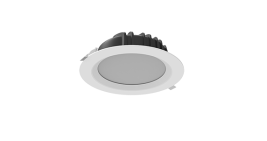 Светильник светодиодный "ВАРТОН" Downlight круглый встраиваемый 230*81 мм 40W 4000K IP54 RAL9010 белый матовый