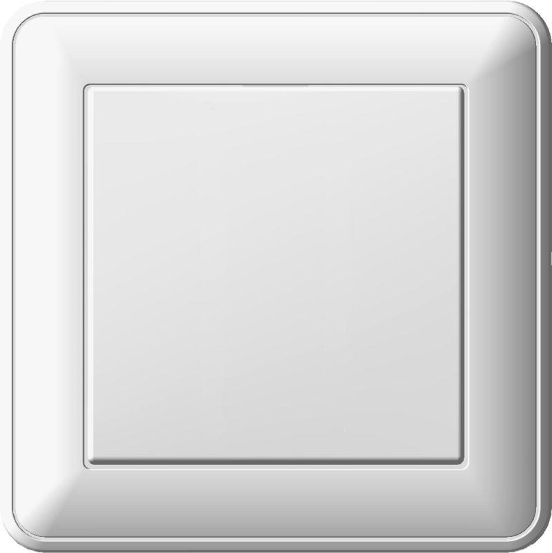 W59 AQUA 1-клавишный ПЕРЕКЛЮЧАТЕЛЬ, 16АХ, IP44, в сборе, БЕЛЫЙ
