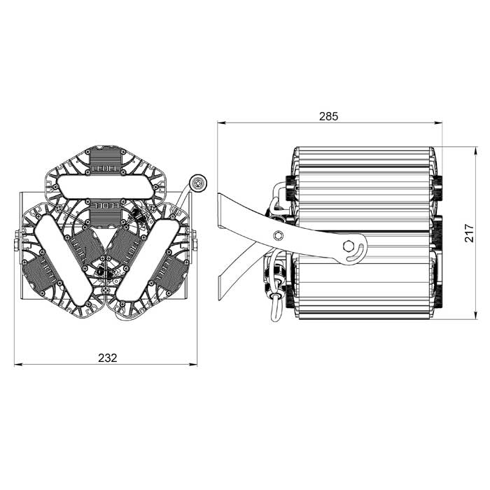 Светильник L-lego II 165 banner/120/Д/4.0K/01/L100/IKIX-63/220AC IP66 поворотное крепление LEDEL LII