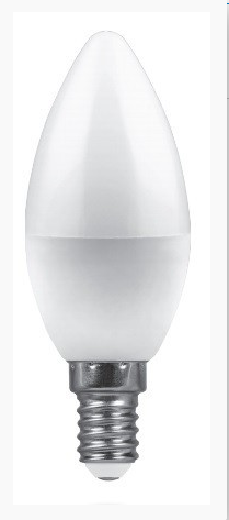 Лампа светодиодная E14- 9W-2700K-230V LB-570 Feron