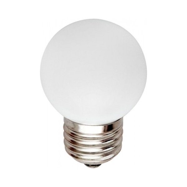 Лампа светодиодная E27- 1W-7000К 5LED LB-37 (шар) Feron