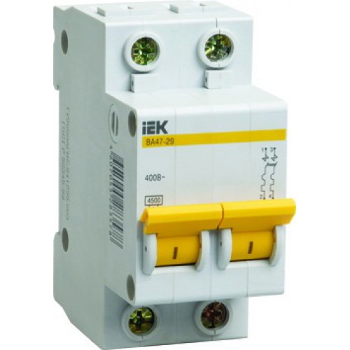 Выключатель автоматический модульный 1п B 10А 4.5кА ВА47-29 KARAT IEK MVA20-1-010-B Выключатель автоматический модульный 1п B 10А 4.5кА ВА47-29 KARAT IEK MVA20-1-010-B