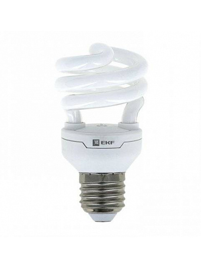 Лампа энергосберегающая E27 20W 4000K HS8-полуспираль 8000h EKF Simple