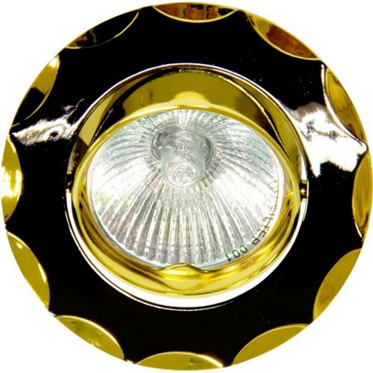 Светильник потолочный, MR16 G5.3 черный-золото, 703 Feron