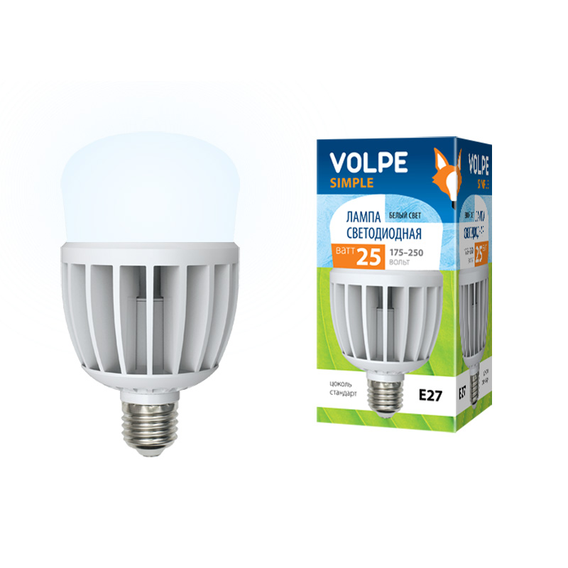 Лампа светодиодная E27-25W-белый М80 Серия Simple Volpe (шар)