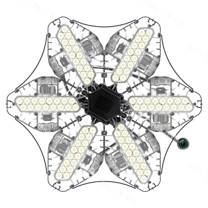 Светильник L-lego II 330/242/Д/4.0K/L100/01/IKIX-36/220AC IP66 подвесное крепление LEDEL LII172