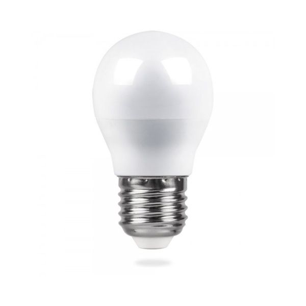 Лампа светодиодная E27- 5W-2700К белый LB-38 (шар) Feron