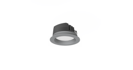 Светильник светодиодный "ВАРТОН" DL-PRO круглый встраиваемый 144*71мм 20W 6500K IP65 диаметр монтажного отверстия 125-135мм черный RAL9005 муар
