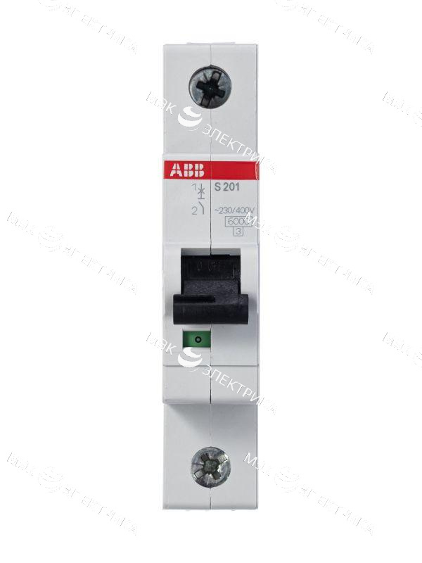 Выключатель автоматический модульный 1п C 2А 6кА S201 C2 ABB 2CDS251001R0024