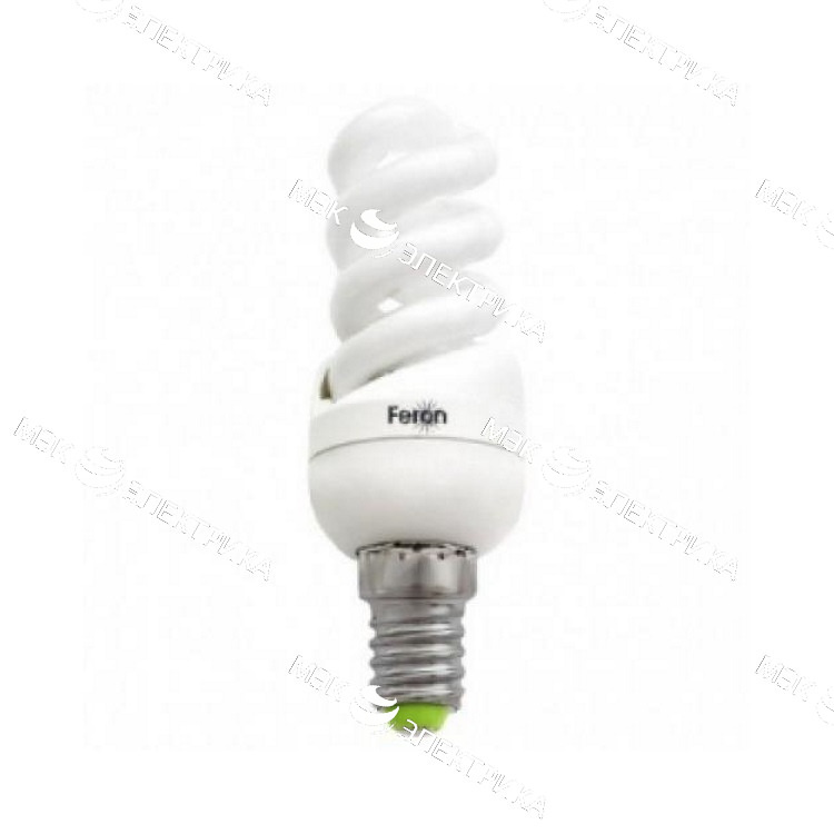 Лампа энергосберегающая E14 15W 2700К спираль ELT19 Feron