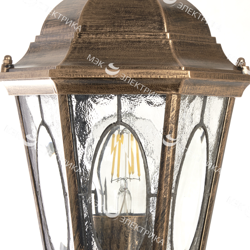 Светильник садово-парковый, 60W 230V E27 черное золото, PL165