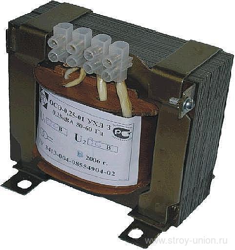 Трансформатор ОСО - 0,25 220/12