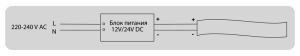 Блок питания  12V 100W IP20