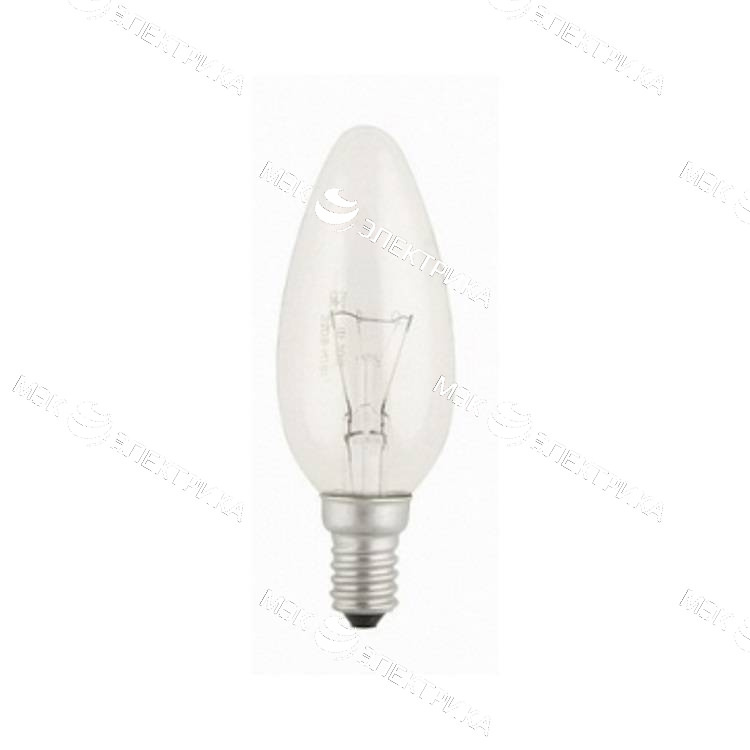 ЛОН Е-14 40 Вт свеча прозрач. 