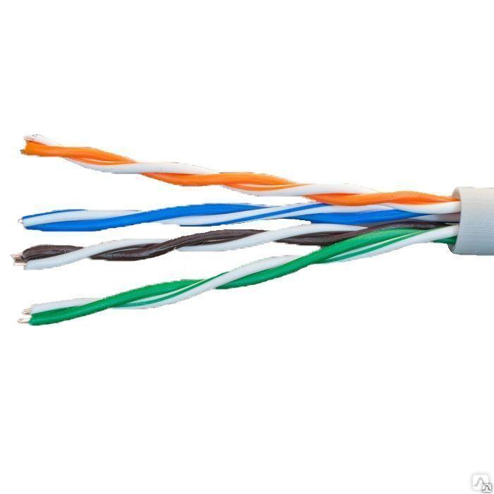 Витая пара UTP 4 пары AWG 24 Cat.5e внутренняя CCA Net.on 305м (UTP 4x2x0,5 In/CCA)