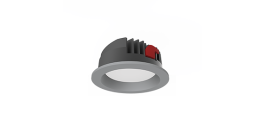 Светильник светодиодный "ВАРТОН" DL-PRO круглый встраиваемый 183*80мм 35W 6500K IP65 диаметр монтажного отверстия 160-175мм черный RAL9005 муар