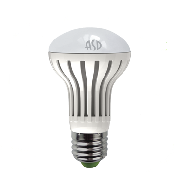 Лампа светодиодная E27-8W-4000К R63-econom 650Лм ASD белый (рефлектор)