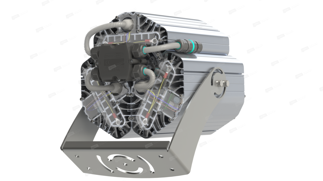 Светильник L-lego II 165 banner/135/Г30/5.0K/01/L100/IKIX-63/220AC IP66 поворотное крепление LEDEL L