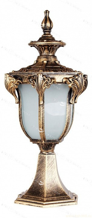 Светильник садово-парковый 60W 230V E27 черное золото, PL4043 "Флоренция" Feron