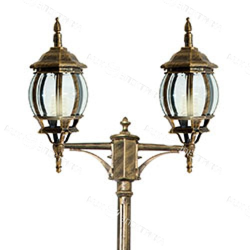 Светильник садово-парковый 2*100W 230V E27 черное золото, 8114 "Классика" Feron