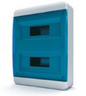 Бокс навесной IP-40 24 модулей прозр/синий BNS 40-24-1 Бокс навесной IP-40 24 модулей прозр/синий BNS 40-24-1