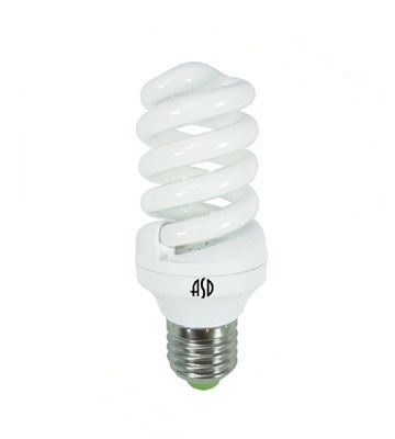 Лампа энергосберегающая E27 15W 2700К 750Лм SPIRAL-econom ASD