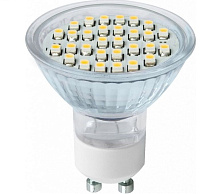 Лампа светодиодная GU10-3500К SMD.SH/120 теплый белый Diodex
