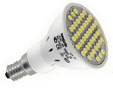 Лампа светодиодная E14- 4W-белый-SMD.SH/120 Diodex