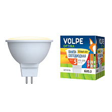 Лампа светодиодная GU5.3-220V-5W-3500K JCDR теплый белый Серия Optima Volpe