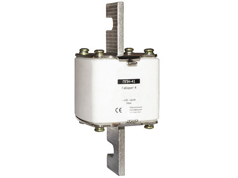 Плавкая вставка ППН41 1000А Габарит 4А прямые ножи Плавкая вставка ППН41 1000А Габарит 4А прямые ножи