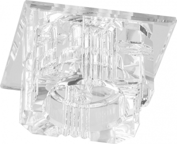 Светильник встраиваемый с разноцветной LED подсветкой Feron JD61 JCD9 прозрачный Светильник встраиваемый с разноцветной LED подсветкой Feron JD61 JCD9 прозрачный